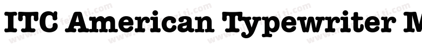 ITC American Typewriter Medium字体转换